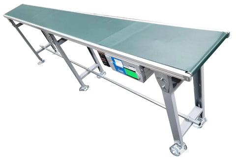 IOPAK 3m Flat Belt Conveyor 34-GI-300-3000-H14