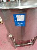 IOPAK NEW 250L Holding Tank (conical bottom, lid & 2" butterfly valve) Cleanskin250