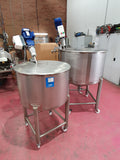 IOPAK NEW 250L Holding Tank (conical bottom, lid & 2" butterfly valve) Cleanskin250