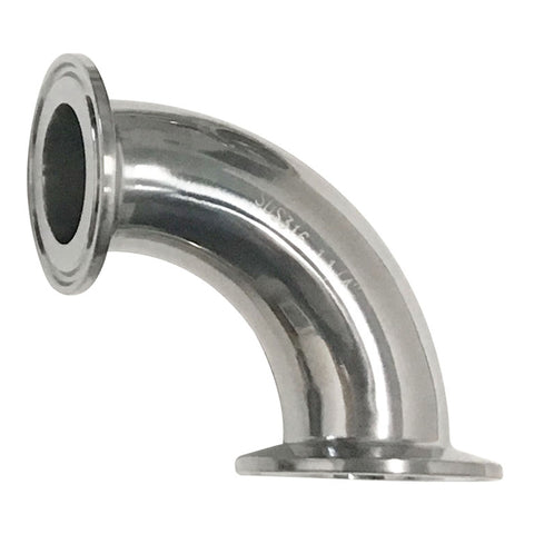90 Degree Bend, 2.5" with Ferrule Flanges