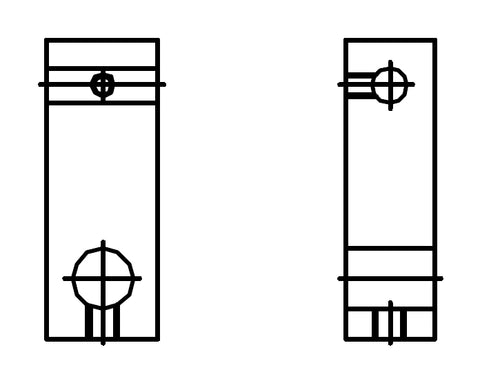 2 End Film Rectangular Shaft Holder